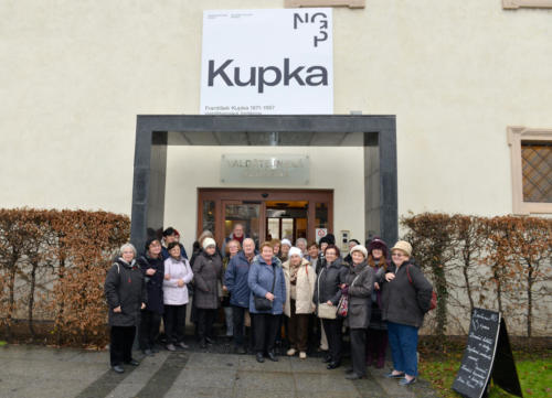 Komentovaná prohlídka výstavy Kupka 1871-1957 ve Valdštejnské jízdárně (foto Jaroslav Tatek) - 7. 1. 2019